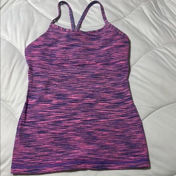Ivivva Pink and Purple Striped Tank Top‎ - Picture 1 of 4